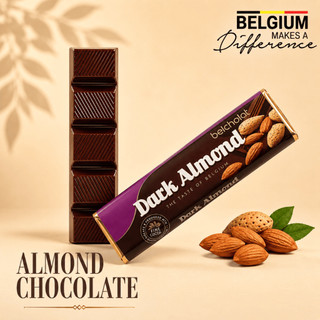 Socola Thanh Hạnh Nhân Praline 55% Cacao 45g Belcholat Dark Chocolate Ăn Vặt Healthy Bùi Thơm L2