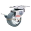 Bánh xe đẩy cao su tổng hợp xám tải nhẹ càng xoay khóa - 50-65-75mm - sẵn kho số lượng lớn