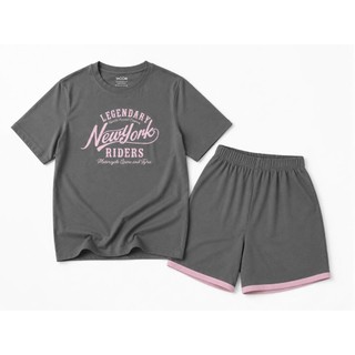 Bộ đồ bé gái ESH26S010R | NewYork Riders | 9-14 tuổi | 60% Cotton 40% Poly | Mềm mại thoáng mát | WooKids