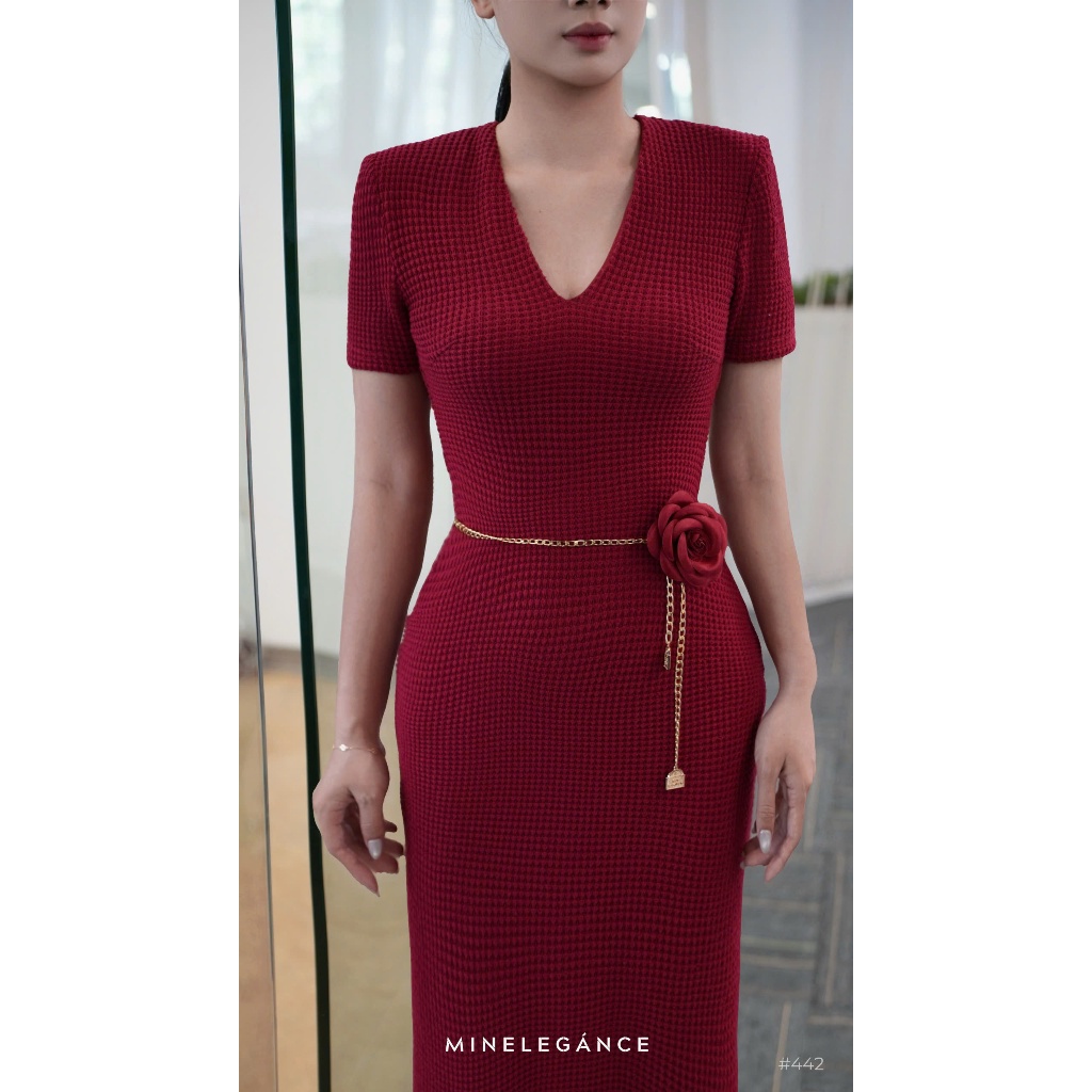MINELEGÁNCE | VÁY BODY DÁNG DÀI, SANG TRỌNG, THANH LỊCH - MIN442