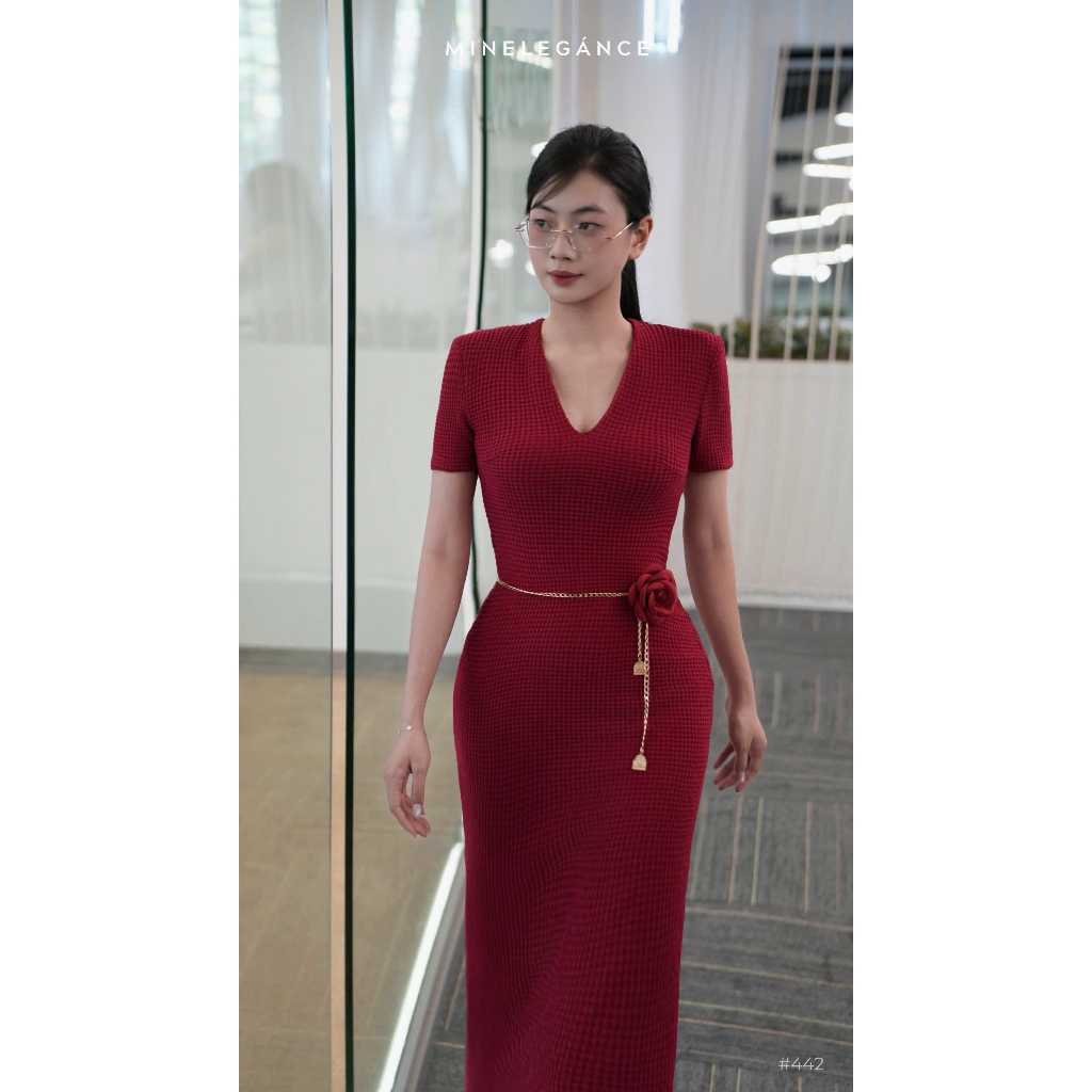 MINELEGÁNCE | VÁY BODY DÁNG DÀI, SANG TRỌNG, THANH LỊCH - MIN442