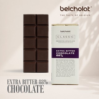 Socola Thanh Đen BA 88% Cacao Belcholat Extra Bitter Chocolate Rất Ít Ngọt cacao đậm Ăn Vặt Healthy