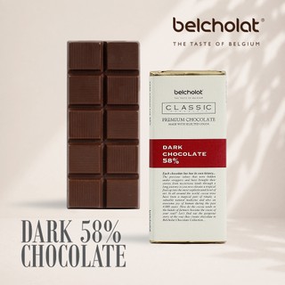 Socola Thanh Đen BA 58% Cacao Belcholat Dark Chocolate thanh nhỏ gọn Ăn Vặt Healthy Đắng Dịu Dễ Ăn