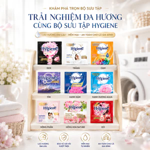 12 gói Nước Xả Vải Hygiene Thái Lan (gói 20ml) Làm Mềm Lưu Hương đến 99 ngày cho Quần Áo