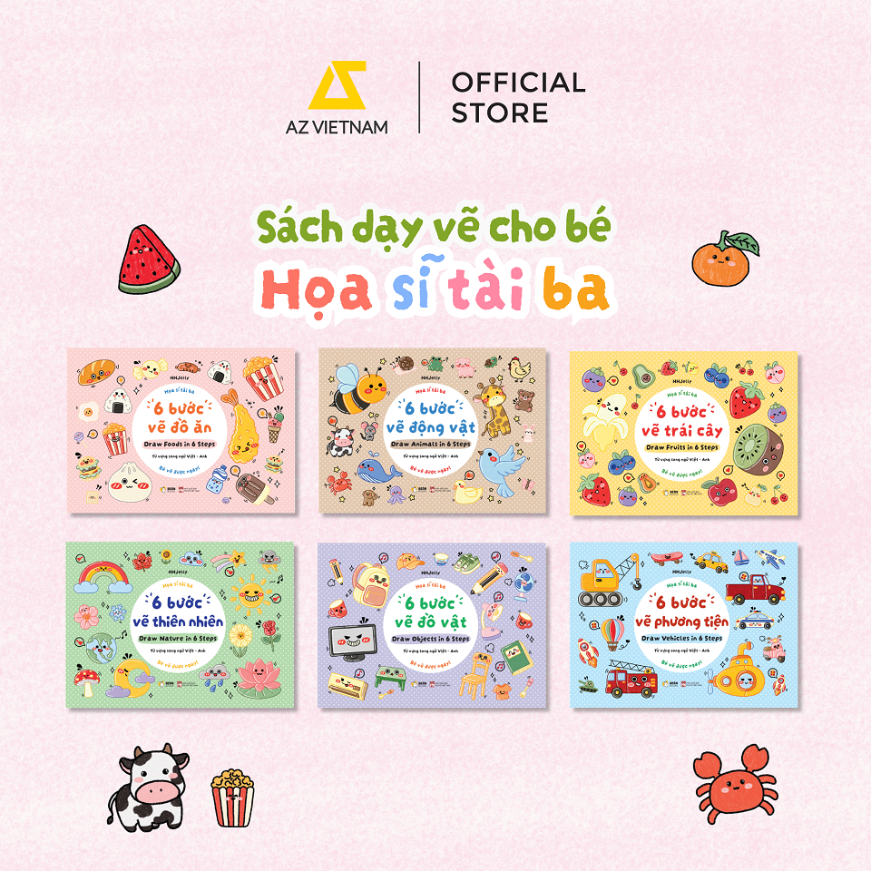Sách Thiếu Nhi Cho Bé - Bộ 6 Cuốn Sách Họa Sĩ Tài Ba