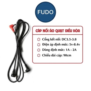 Dây Áo Điều Hòa nối quạt 3 cổng FUDO.house cổng DC Cao Cấp (chống đứt)