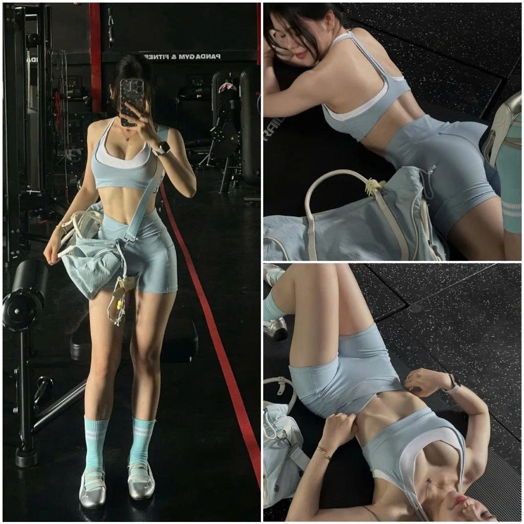 SET ĐÙI NGẮN CHUN MÔNG - ÁO VIỀN PHỐI MÀU S11Chất LULU Co Dãn Tập Gym-Yoga-Aerobic-Chạy bộ-Đạp xe HOTHISPORT