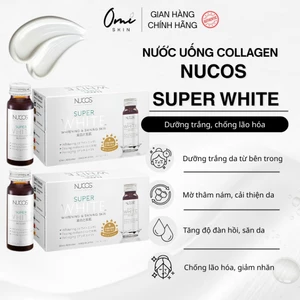 Combo 2 Hộp Nucos Super White - Nước Uống Collagen Dưỡng Da Trắng Sáng (50mlx10 chai)