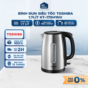 KT-17SH1NV - Bình Đun Siêu Tốc Toshiba 1.7 Lít KT-17SH1NV - Hàng Chính Hãng, Mới 100%