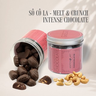 Socola Ăn Vặt Antcholat Melt & Crunch Intense Dark Chocolate Đắng Dịu Hạt Giòn Tan Mượt tiện lợi