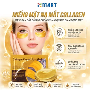 Mặt nạ mắt làm mờ quầng thâm mắt Collagen Crystal Eyes, dưỡng làm giảm nếp nhăn, bọng mắt.