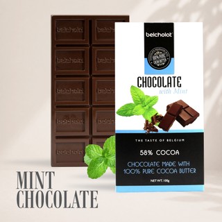 Socola Thanh Bạc Hà 58% Cacao Belcholat Mint Chocolate Quà Tặng Cao Cấp Ít Ngọt L2
