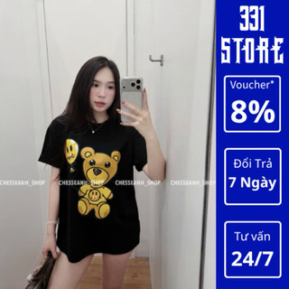 Áo Phông Gấu Teddy Chất Liệu Cotton In Thẩm Thấu Hàng Quảng châu Quét Chip BP41