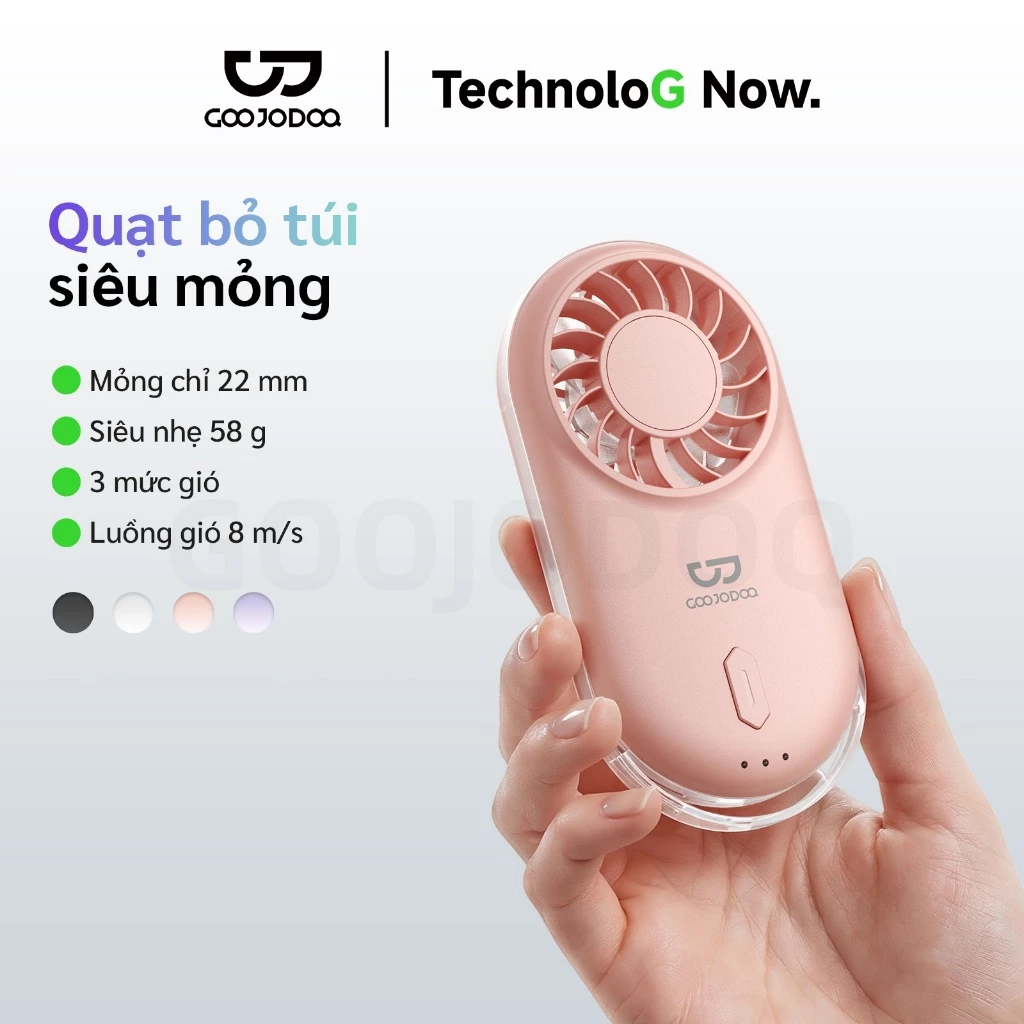 Quạt mini GOOJODOQ siêu mỏng