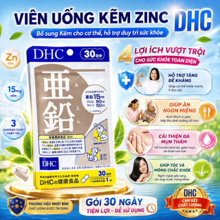 Viên uống bổ sung Kẽm ZinC tự nhiên DHC chính hãng của Nhật Bản tăng cường sức khỏe gói 30 ngày