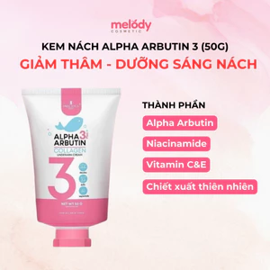 Kem Dưỡng Trắng Nách Alpha Arbutin 3 Plus Organic 50g Thái, Vitamin B3, C, E hỗ trợ làm sáng và đều màu da vùng nách