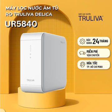 [ Miễn phí lắp đặt ] Máy lọc nước TRULIVA Delica UR5840, âm tủ bếp, công suất lõi RO cực đại