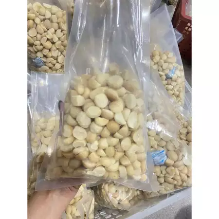500g Nhân Hạt Macca tách vỏ sấy nguyên vị hàng bể tiết kiệm, dùng để chế biến làm bánh