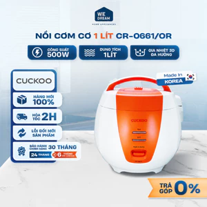 Nồi Cơm Điện Cơ Cuckoo CR-0661/ORVNCV 1.08L - Hàng Chính Hãng