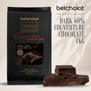 Socola Đen Couverture Belcholat 60% Cacao Block 1kg – Chocolate Làm Bánh Nguyên Liệu Cao Cấp L2
