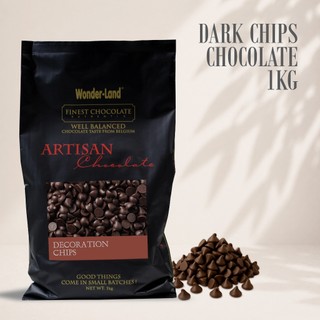 Decoration Chip Dark Chocolate/ Bag 1kg