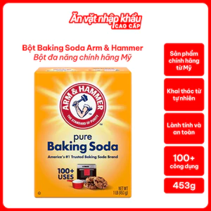 Bột Baking Soda ARM & HAMMER 226g Đa Năng Làm Bánh Vệ Sinh Khử Mùi Hiệu Quả.