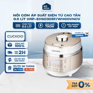 Nồi Cơm Điện Tử Áp Suất Cao Tần Cuckoo CRP-EHS0309F/WHGOVNCV 0.54L - Hàng Chính Hãng