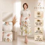 Set Bộ Thiết Kế ZEYRA Họa Tiết Hoa Thanh Lịch - Váy Công Sở Nữ Cổ Sơ Mi Chân Váy Dáng Xòe Nhẹ Tôn Vóc Dáng
