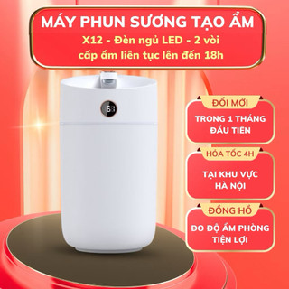 Máy phun sương Máy tạo độ ẩm không khí Humidifier dung tích 3 lít công suất 180ml/h - X12