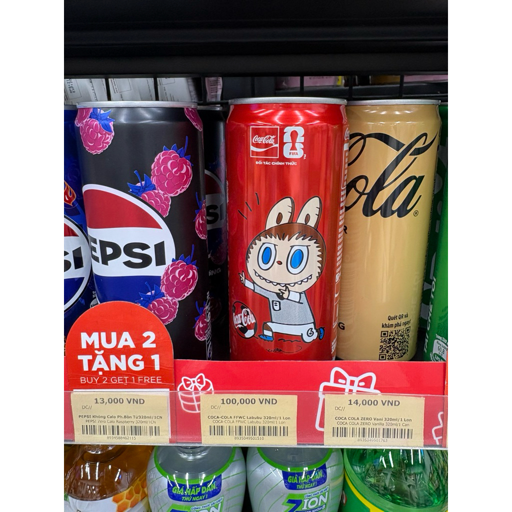[Số lượng có hạn] Coca Cola colab Labubu World Cup 2026