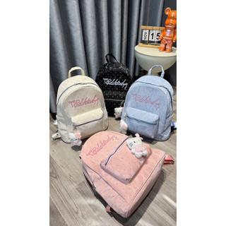 [LM2584] Balo Da Nhung in Chấm Bi Cdiktod Đi Học Size 40 Tặng Kèm Móc Charm Kitty Dễ Thương Cho Học Sinh Sinh Viên