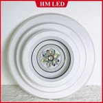 [HM LED] Đèn ốp trần trang trí Pha Lê 3 tầng 60cm cao cấp 3 màu, chỉnh độ sáng + Remote/App điện thoại — ảnh 8