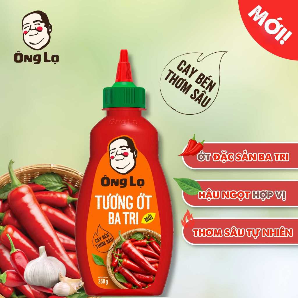 Tương Ớt Ba Tri Ông Lọ Chai 250G - Hành Trình Đặc Sản