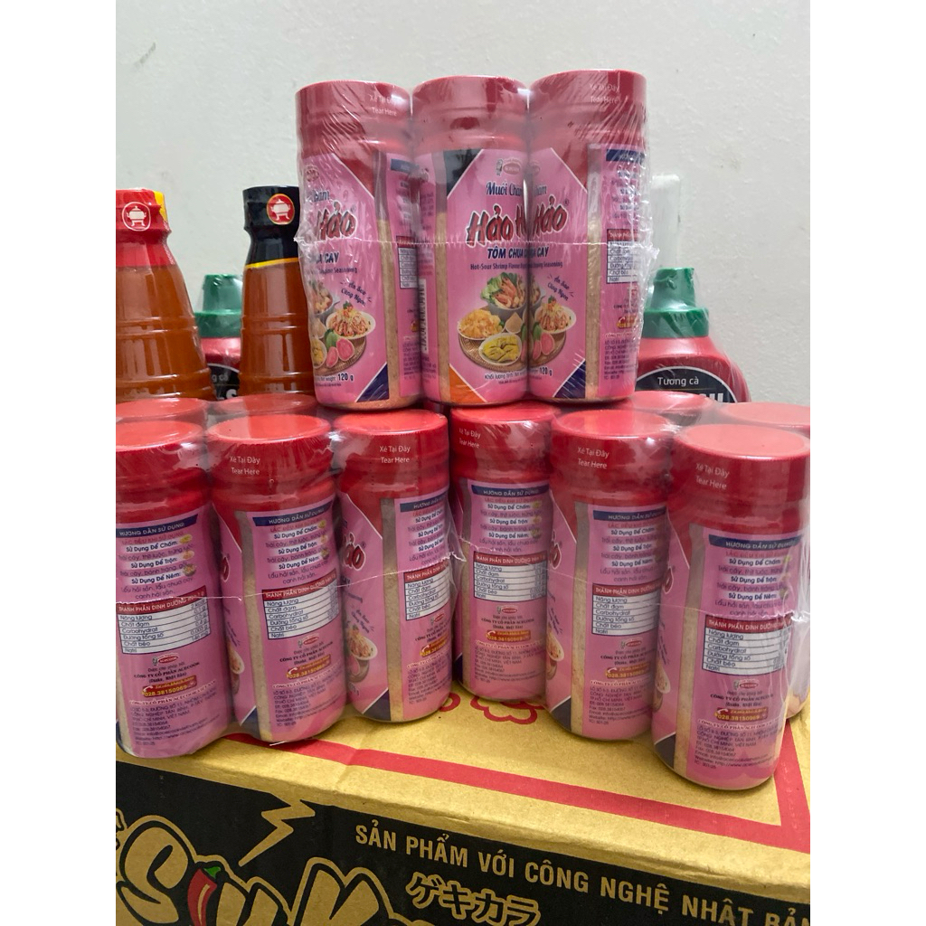 Combo 6 hộp muối hảo hảo chua cay Chấm Xoài Cóc Ổi Siêu Ngon, Combo Tiết Kiệm