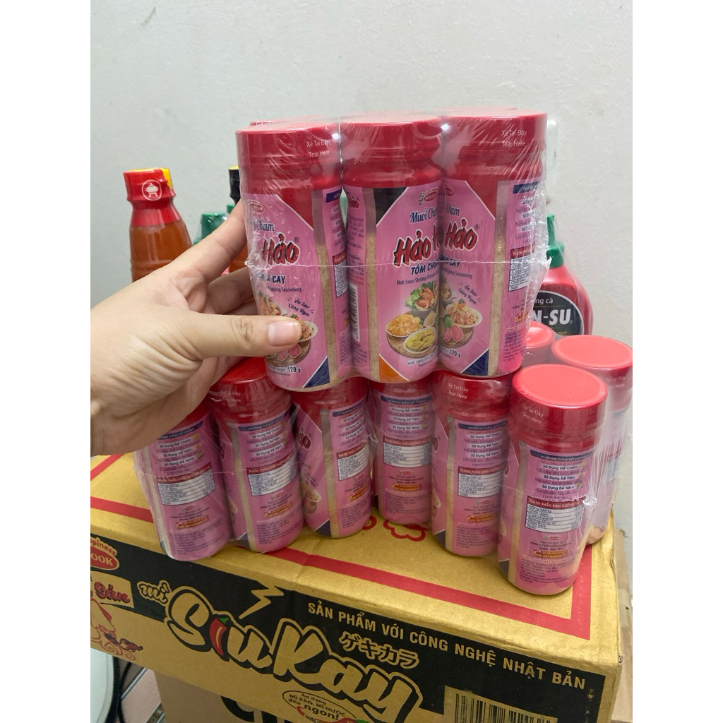 Combo 6 hộp muối hảo hảo chua cay Chấm Xoài Cóc Ổi Siêu Ngon, Combo Tiết Kiệm