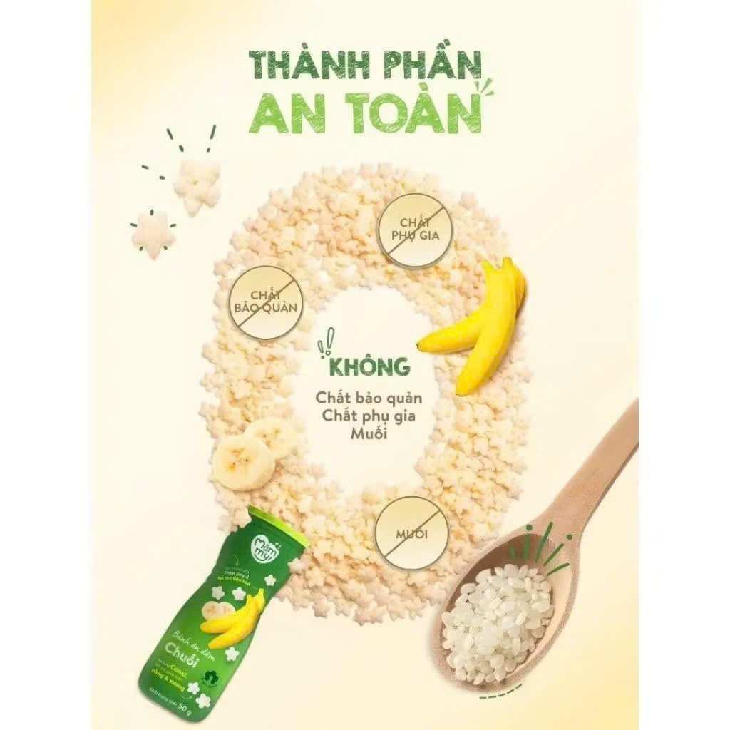 Bánh Ăn Dặm Hũ Mămmy Vị Trái Cây Và Rau Củ Hỗ Trợ Tiêu Hóa Cho Bé Từ 6M+.