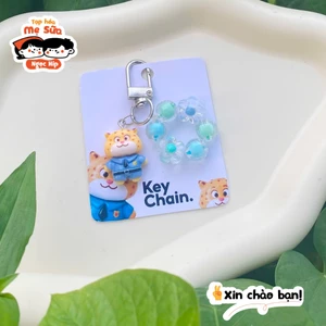 Móc Khóa Nhân Vật Hoạt Hình Cute Dây Hạt Cườm Hoa – Siêu Dễ Thương