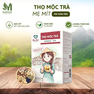 Thọ Mộc Trà Mẹ Mít Hộp 300g, Trà Gạo Lứt Đậu Đen Tim Sen Thanh Nhiệt Thảo Mộc