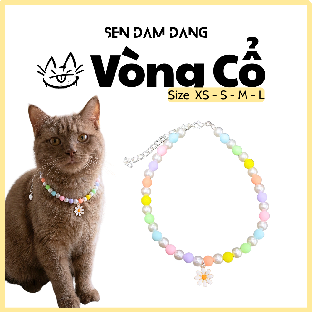Vòng Cổ Hoa Cho Mèo
