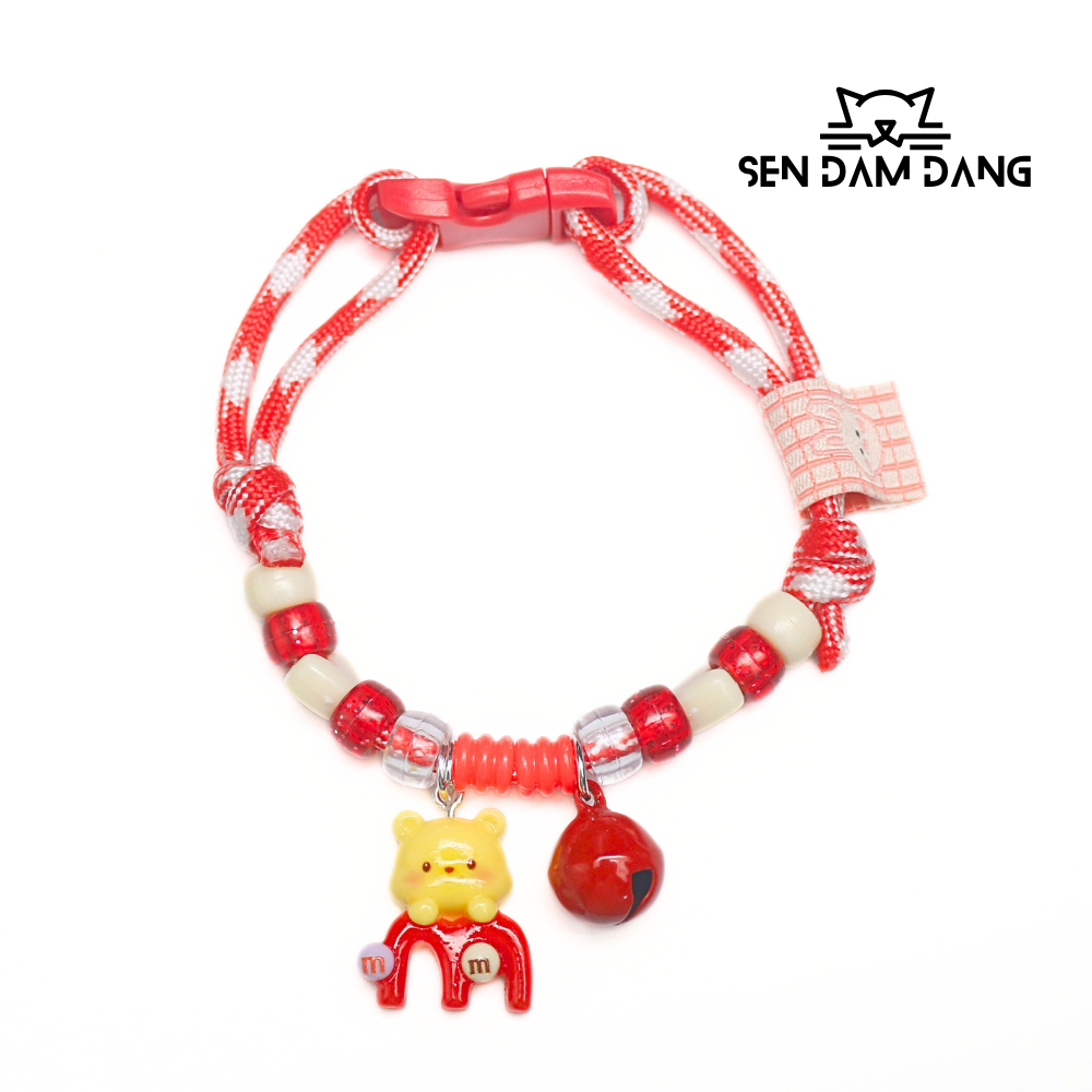 Vòng Cổ Dây Dù Cho Cún Mèo Size 20-28cm (2-4kg)