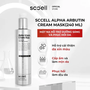 Mặt Nạ Dưỡng Sáng SCCELL Alpha Arbutin Cream Mask - Hỗ Trợ Dưỡng Ẩm Và Phục Hồi Da 240ml_80027