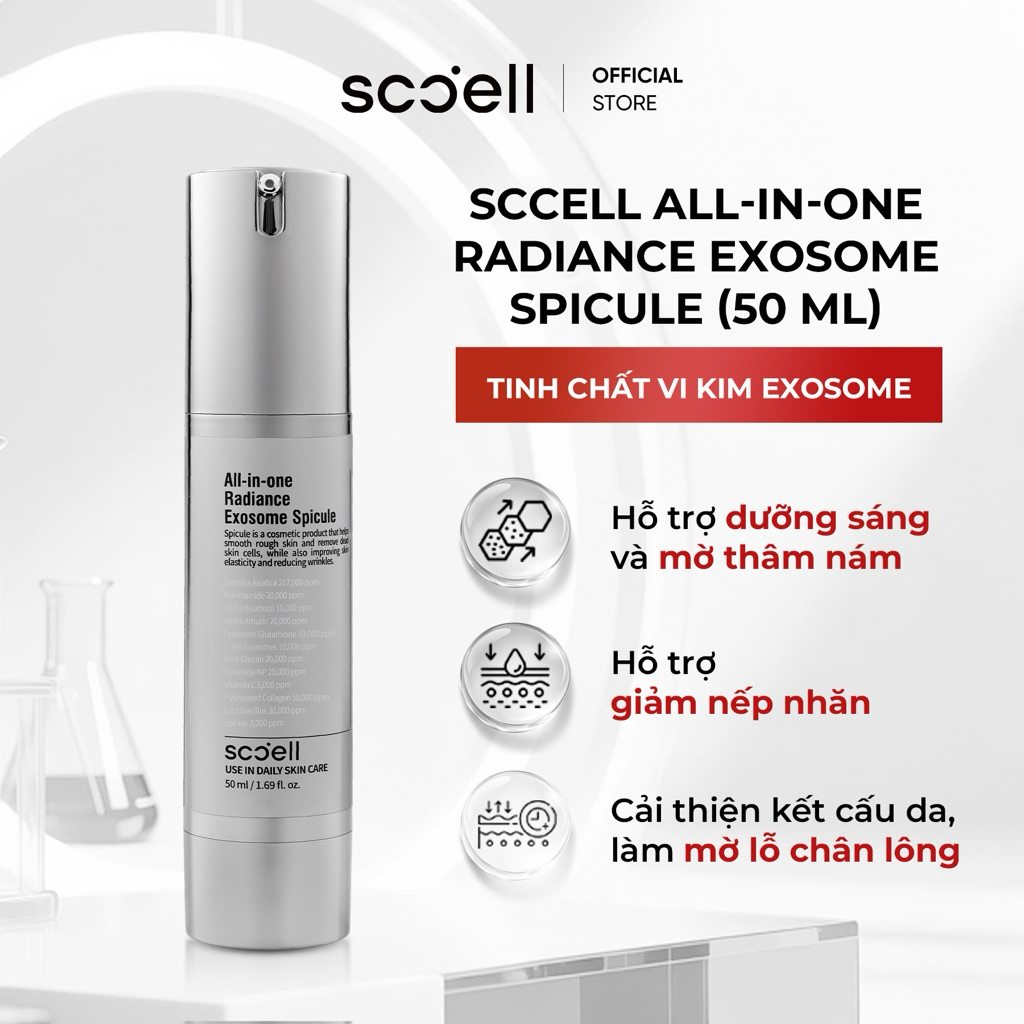 Tinh Chất Vi Kim Exosome SCCELL – Dưỡng Trắng Trẻ Hóa Da Toàn Diện, Cải Thiện Sắc Da, Làm Dịu 50 ml_70520
