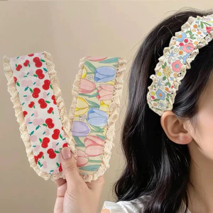 Băng đô dán tóc mái hoạ tiết dễ thương, miếng dán tóc loại dài - Phụ kiện tóc nữ