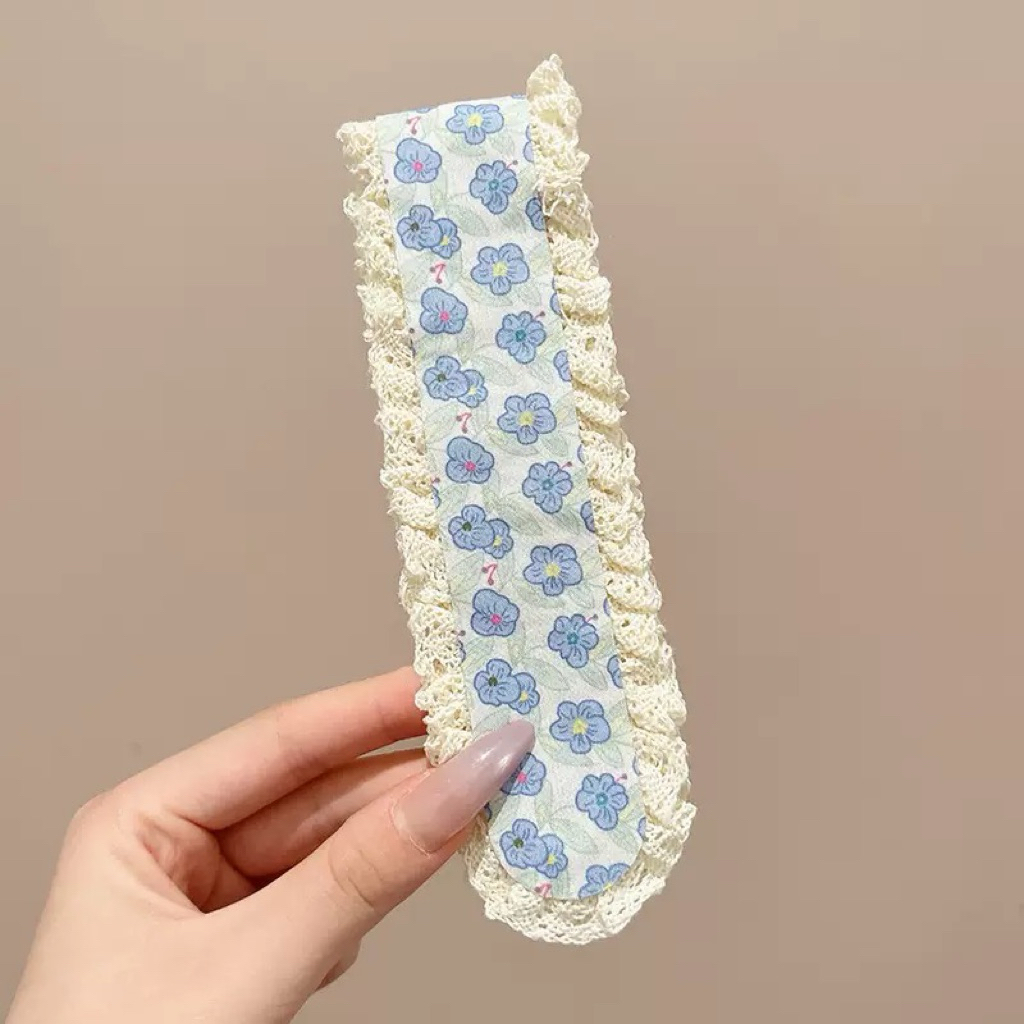 Băng đô dán tóc mái hoạ tiết dễ thương, miếng dán tóc loại dài - Phụ kiện tóc nữ