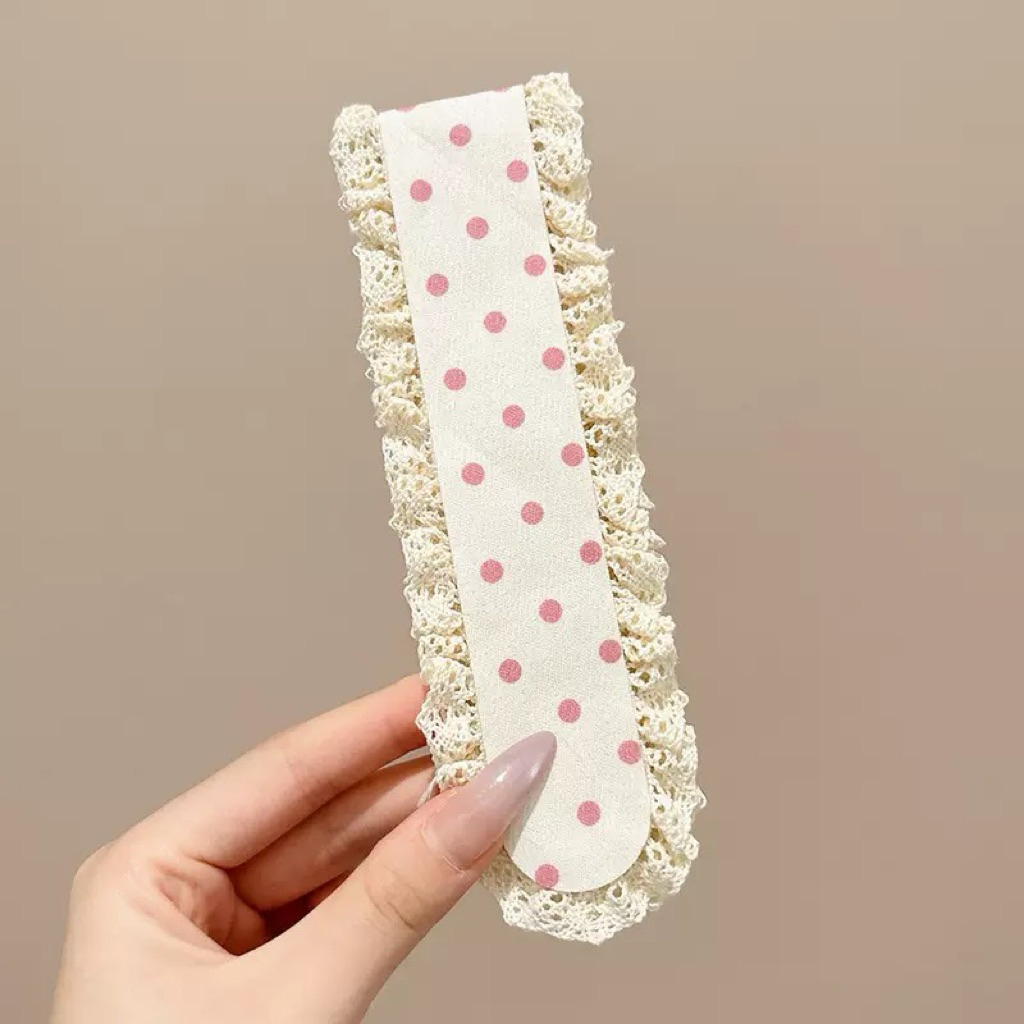 Băng đô dán tóc mái hoạ tiết dễ thương, miếng dán tóc loại dài - Phụ kiện tóc nữ