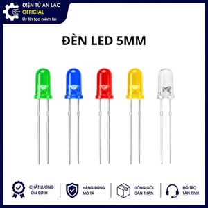 Combo 10 chIếc Led 5MM nhiều màu trắng xanh lá xanh dương vàng đỏ)