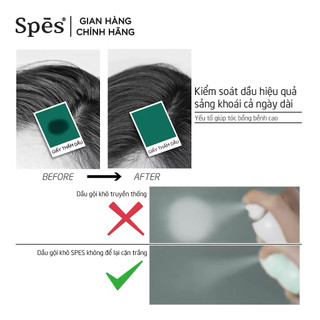[Spes] Dầu Gội Đầu Khô Dưỡng Tóc SPES Tạo Phồng Cấp Tốc, Hút Dầu Không Bết Giữ Nếp 50/150/200ml