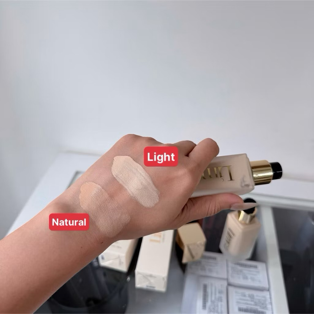 Kem Nền LIMAE Liquid Foundation Light SPF40 PA++ Che Phủ Tự Nhiên Kiềm Dầu Lâu Trôi 30ml