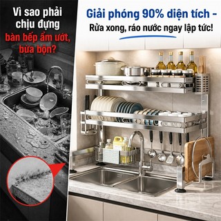LOADNIX Kệ Bát Đĩa Thông Minh Inox 304 Cao Cấp Kệ Để Chén Đĩa Đa năng sử dụng