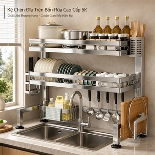 LOADNIX Kệ Bát Đĩa Thông Minh Inox 304 Cao Cấp Kệ Để Chén Đĩa Đa năng sử dụng